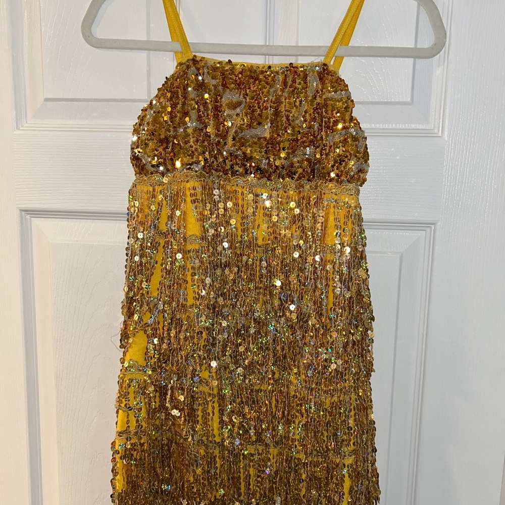 Art Stone Competitor Gold Dress